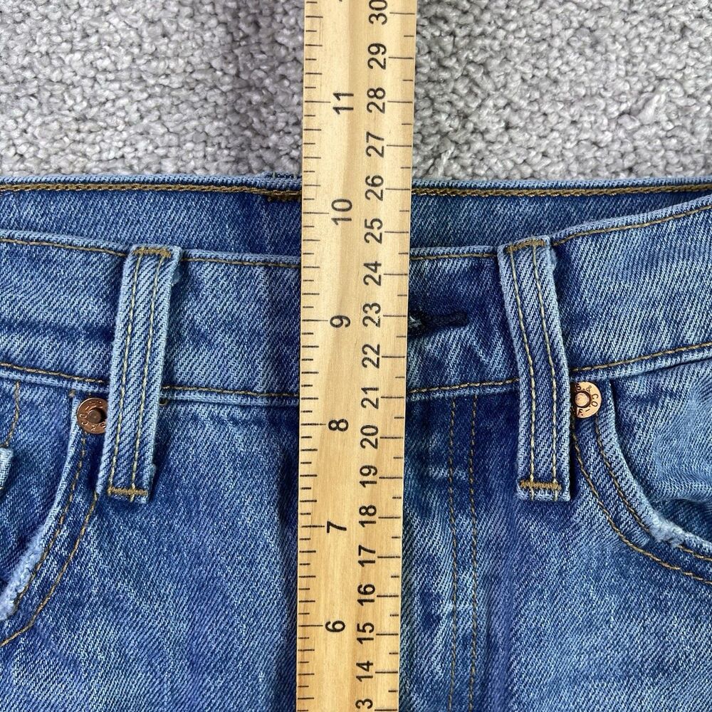 Levi’s 501 Jeans Women’s 24X26 Blue Skinny Mid-Rise Medium Wash Button Fly - Picture 11 of 14
